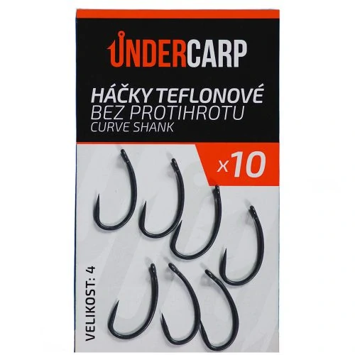 Háčky teflonové bez protihrotu CURVE SHANK 2