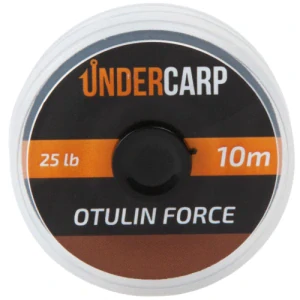 Návazcová šňůra potažená OTULIN FORCE – 10 m / 25 & 35 lb – zelená / hnědá