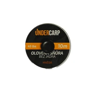 Olověná šňůra bez jádra 10m/45 lbs hnědá