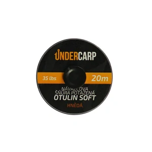 Návazcová šňůrka Otulin Soft – potažená, hnědá (25 / 35 lbs, 20 m)