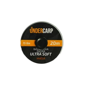 Pletená šňůrka Ultra Soft – hnědá (15 / 25 / 35 lbs, 20 m)