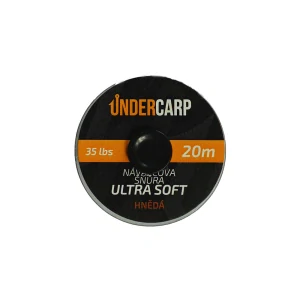 Pletená šňůrka Ultra Soft – hnědá (15 / 25 / 35 lbs, 20 m)